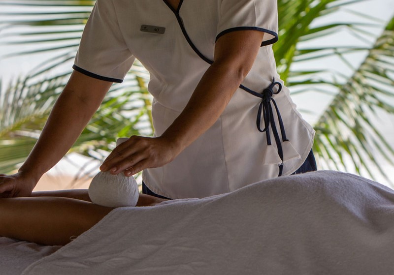 wellness massage on the beach